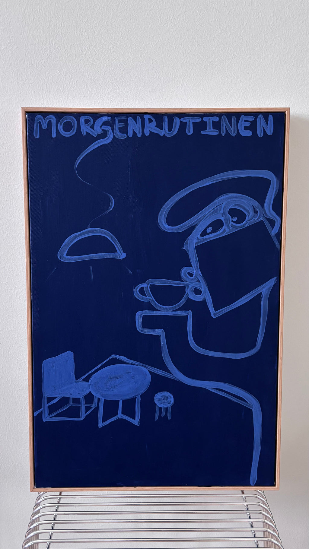 Morgenrutinen (indrammet).